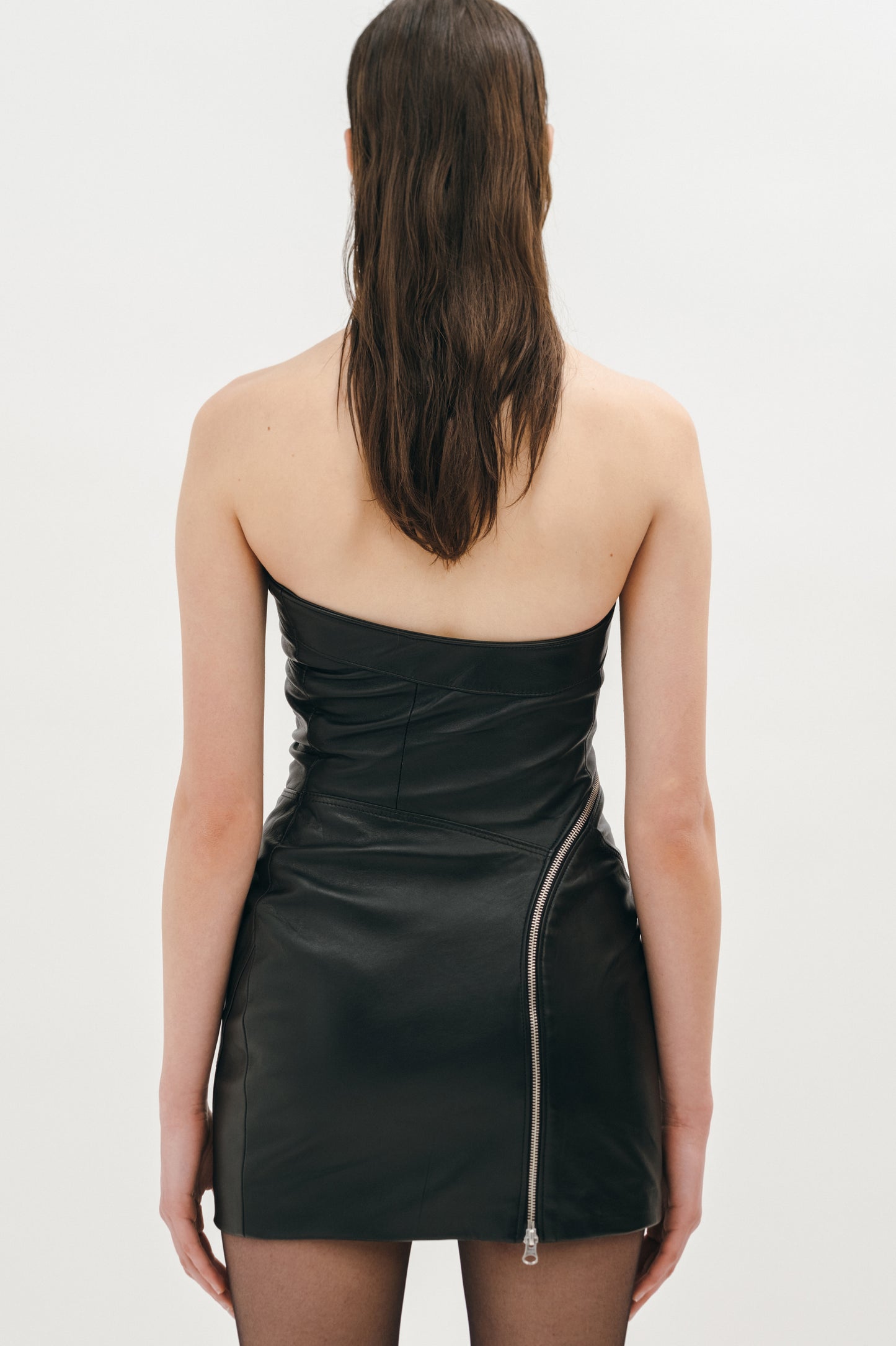 Leather Zip Dress